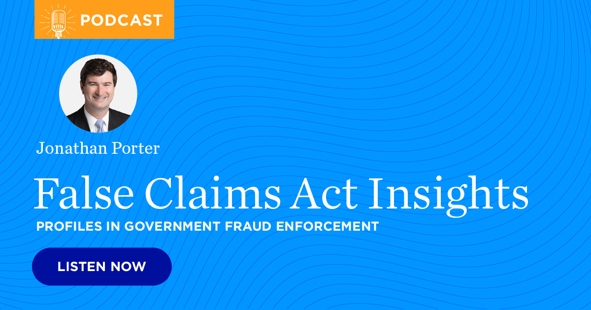 🎙️Join Husch Blackwell's Jonathan Porter and guest Troy Clark, Director and Corporate Counsel at @WellstarHealth, as they discuss the complexities of handling parallel proceedings—investigations that involve both False Claims Act and criminal components: ow.ly/rmXR50RU0L4