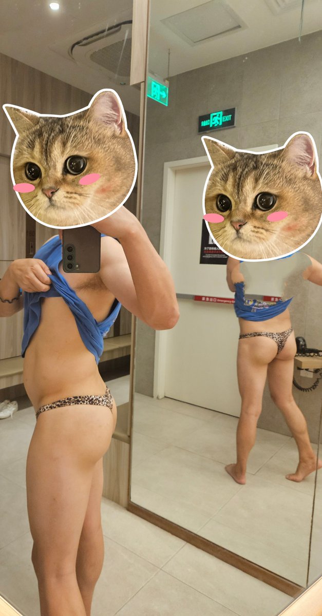 夜深人静的健身房＃天体＃裸露＃健身房