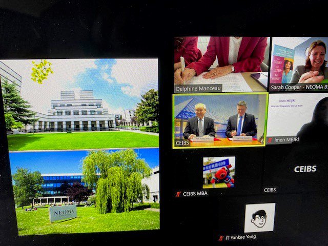 Thrilled to have signed this week a double degree between <a href="/CEIBS/">CEIBS</a> MBA and <a href="/NEOMAbs/">NEOMA Business School</a> PGE/MiM! This is an amazing opportunity for our students, especially if they want to pursue a career in Asia and China! Thank you <a href="/bournois/">Prof. Frank Bournois</a> for making it happen!