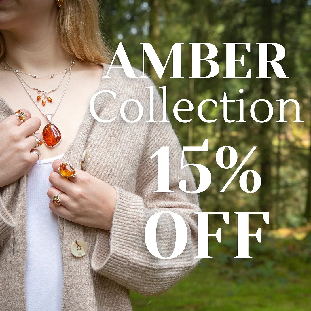 Silver Scene have a special deal on until Tuesday 28 May - use code AMBER15 at checkout to get 15% off the amber collection! 🟠🤯