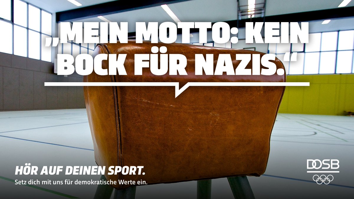 Kein Bock, keine Bar, keinen Millimeter breit. #Sylt

Hör auf deinen Sport - Setz dich mit uns für demokratische Werte ein.
