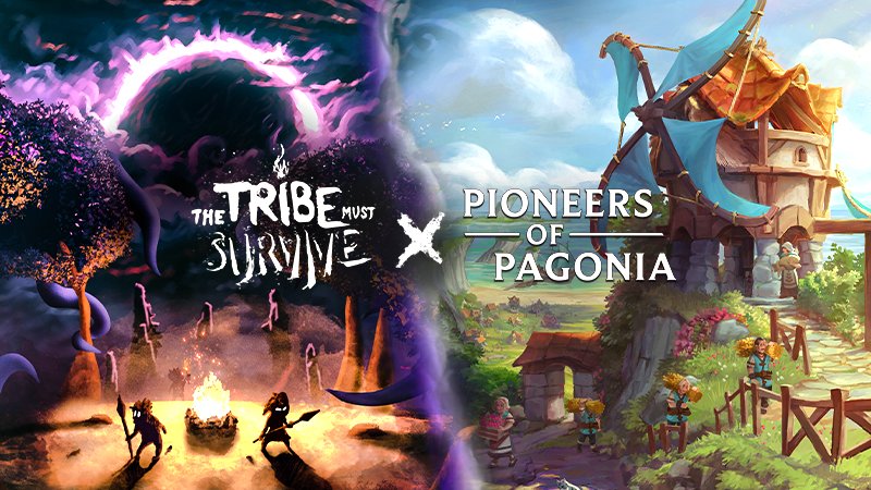 pagoniagame's tweet photo. Thrive or survive! We teamed up with @TTMSGame to fulfill your strategy sim needs whatever mood you are in! 

While Pagonia thrives in the sun, the world in  #TheTribeMustSurvive lies in the shadows of the Lovecraftian stone age.🐙

Explore both worlds on Steam: https://t.co/tSlpbW0jhY
@MrWalkingTree