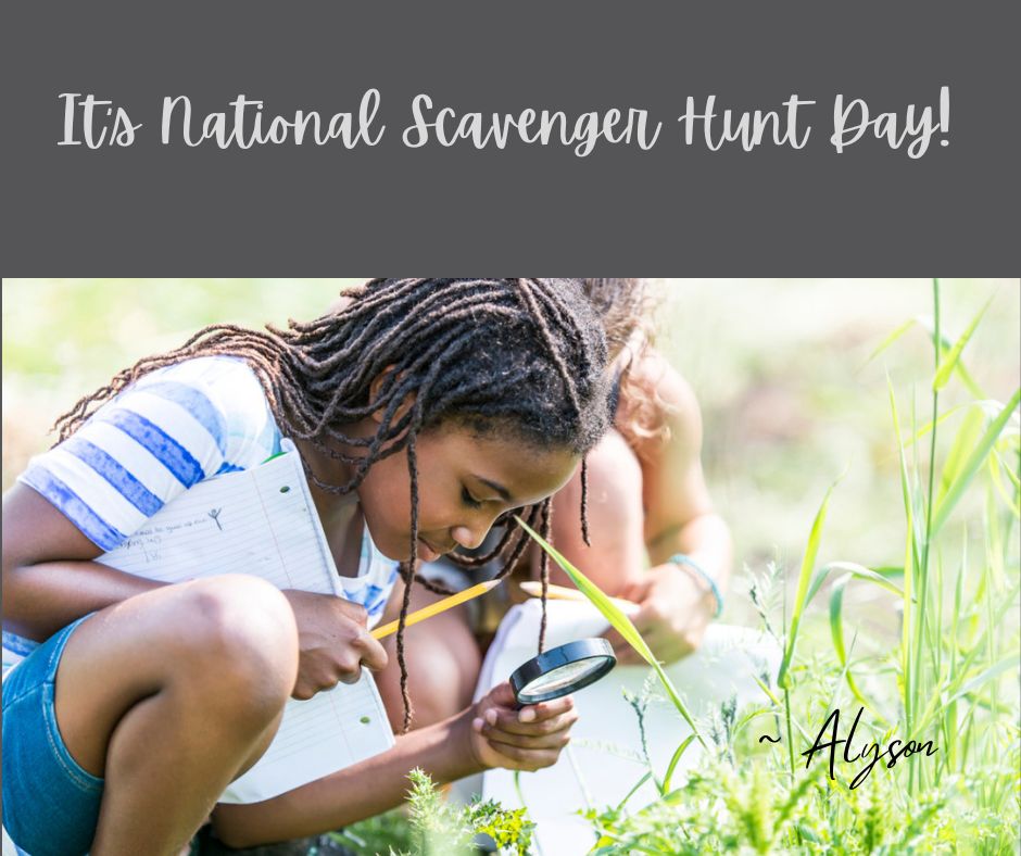alysonschafer's tweet image. It’s National Scavenger Hunt Day! 🧐

SUCH a fun activity to do with kids - indoors or out. Totally customizable by age. There are many kits and free printables online too.

Have you ever done one with your kids? 🔎
#scavengerhunt #activitiesforkids #weekendfun #play #familytime