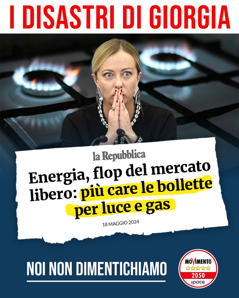 Immaginate un’anziana signora ultraottantenne, magari sola, scaraventata dall’oggi al domani dal mercato tutelato dell’energia a quello libero: telefonate su telefonate di operatori che propongono offerte mirabolanti... Continua a leggere qui 👇 facebook.com/movimento5stel…