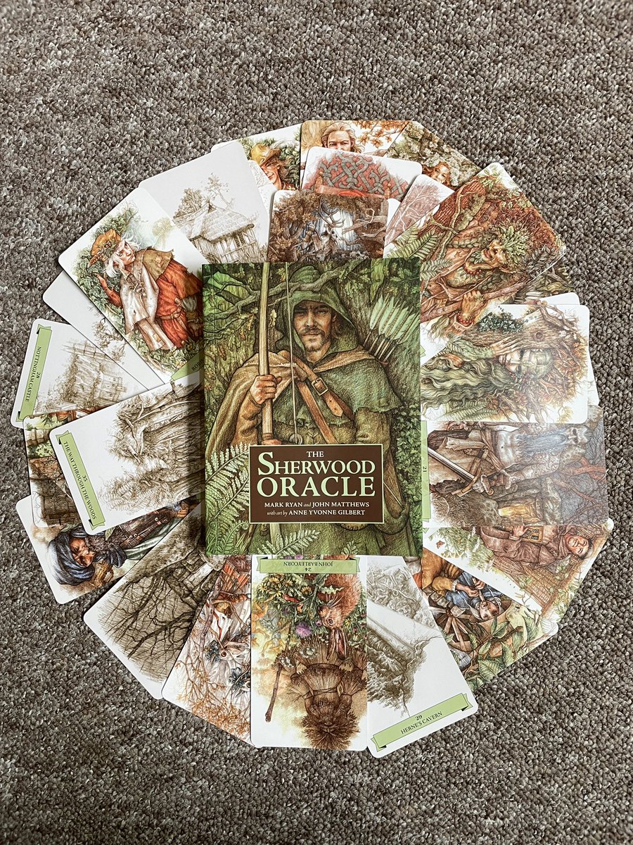 Woohoo - new deck arrived on my doorstep, stunning artwork. Can’t wait to read the accompanying book. I was and still am a massive fan of Robin of Sherwood ☺️ #tarot #tarotreading #oracle #oracledeck #robinofsherwood