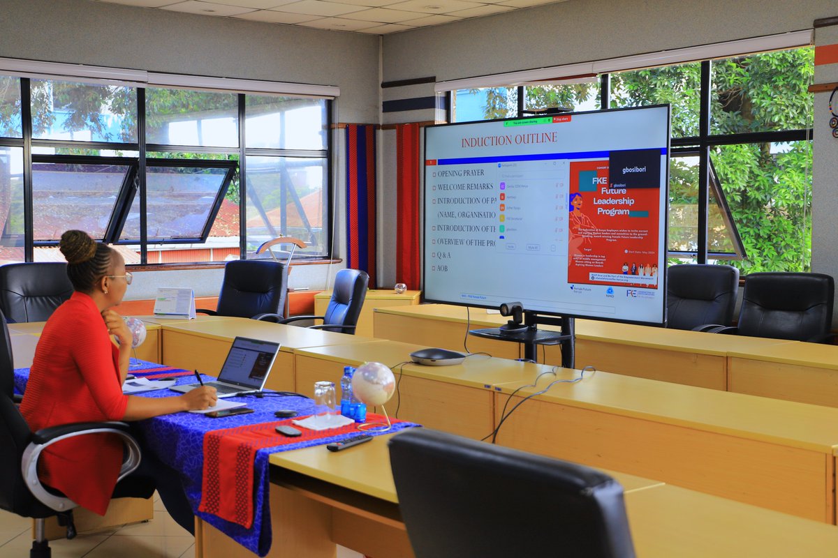 FKEKenya's tweet image. Today, the FKE Female Future Program cohort 20 had their induction. A program that aims to not only increase the representation of women in top positions but also ensure that they lead with competence and confidence. 
#FemaleFuture #womenLead #Genderequality