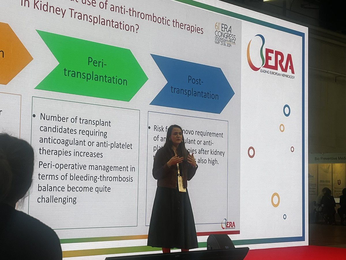 ilayberke's tweet photo. When and how to anti-coagulate dialysis &amp; transplant patients? Challenging questions are answered by @arzuvelix and @rolyathome 💫 @ynptweets @ERAkidney #ERA24 https://t.co/iwzxhqz866