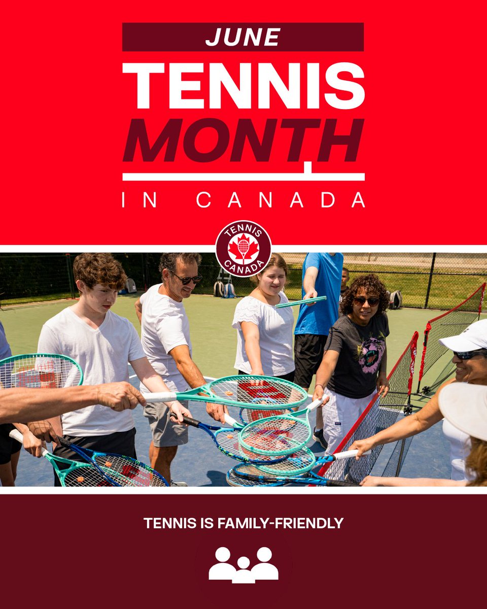 Tennis is for everyone... and the very first Tennis Month in Canada is here to prove it 🎾

Come and find out why we love this sport so much with a variety of family-friendly activities organized across the country 😎

Meet us on the courts! 👉 bit.ly/4bURWZT