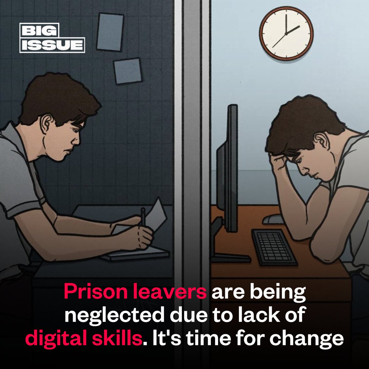 The @DigiPovAlliance is calling for more support for prison leavers to give them the digital skills they thrive in the workplace and in society. Their CEO Elizabeth Anderson writes in the Big Issue. 👇 bigissue.com/opinion/prison…