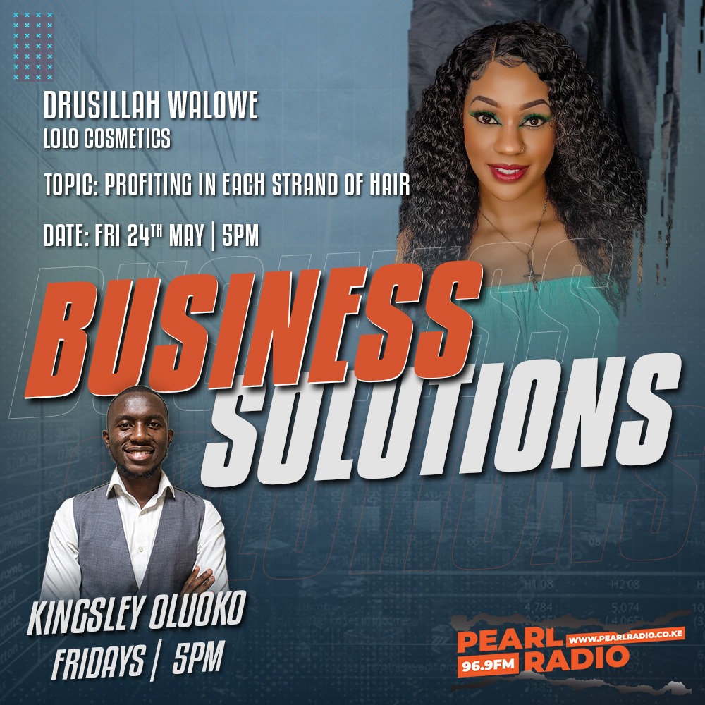 Where is the profit in the hair business? Join @KingsleyOluoko as he unpacks the ins and out of the lucrative business worth billions of shillings

@lolo_cosmetics

#BusinessSolutions
#PearlRadioKe
