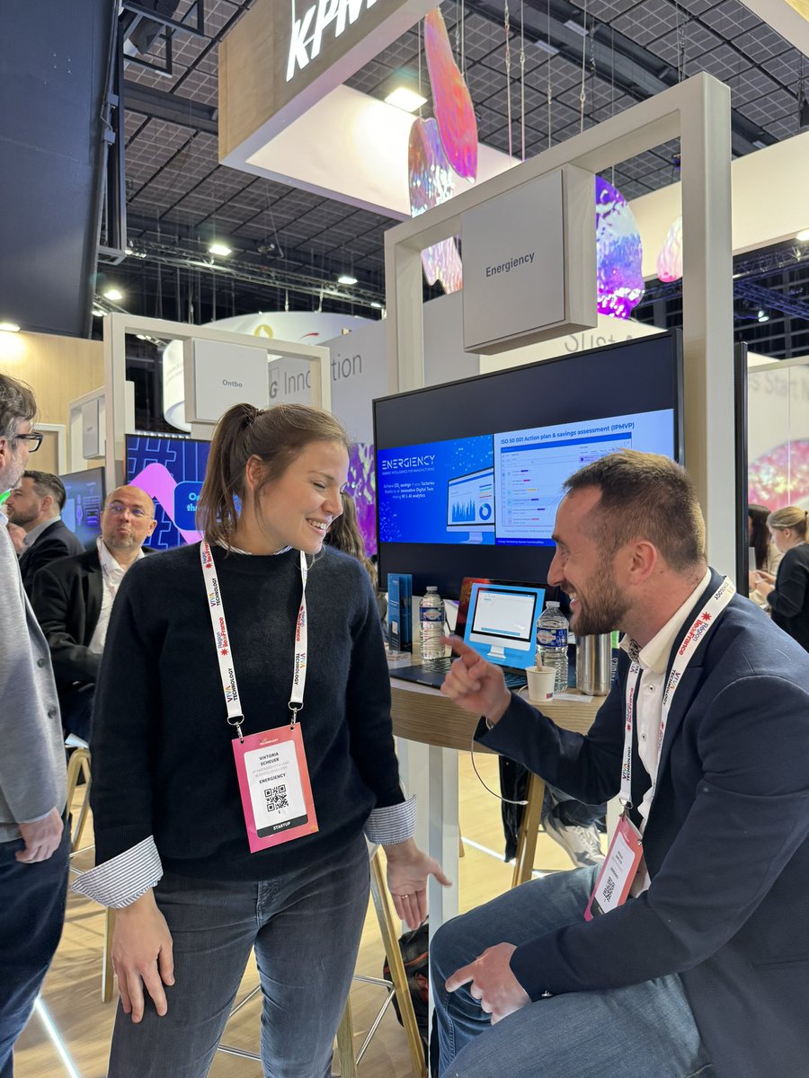 <a href="/GreenPraxis/">green praxis</a> <a href="/KPMG_France/">KPMG France</a> <a href="/ONTBO_AI/">ONTBO 🤖</a> <a href="/alcmeon_answers/">Alcméon</a> <a href="/Buster_Ai/">Buster.Ai</a> <a href="/VivaTech/">Viva Technology</a> <a href="/LaBrigadeDuWeb/">La Brigade Du Web</a> <a href="/emiliemarquois/">Emilie Marquois</a> <a href="/FabriceFrossard/">Fabrice Frossard</a> <a href="/JeromeMONANGE/">Jérôme MONANGE </a> <a href="/BelalaC/">Christian Belala </a> <a href="/jvaisbroit/">Juliette Vaisbroit👩🏻‍💻</a> <a href="/LauDuhamel/">Laurence Duhamel</a> <a href="/Rizana_Siddique/">Rizana</a> <a href="/heex_io/">Heex Technologies</a> <a href="/b_mds1/">Bruno Mendes Da Silva</a> <a href="/LightOnIO/">LightOn</a> <a href="/Laurent_Daudet/">Laurent Daudet</a> 8ème découverte, toujours dans l’IA :  <a href="/energiency/">Energiency</a>, une startup qui analyse et optimise pour les industriels la performance énergétique des usines grâce à l’IA.
#VivaTech #VivaKPMG