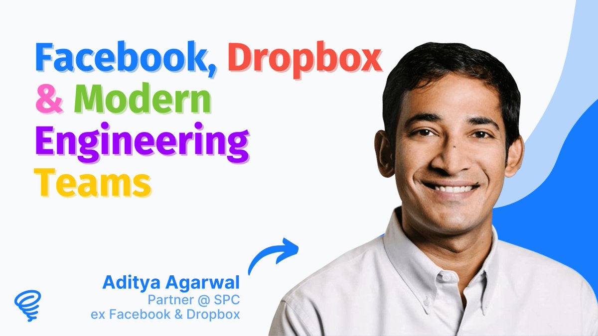 New podcast episode out! 💥🎙️ Today’s guest is Aditya Agarwal (@adityaag), 10° employee at Facebook, CTO at Dropbox, and partner at South Park Commons. I absolutely loved our chat. We talked about: 1) 👥 Early Stage Facebook — its unique culture, moving fast and breaking
