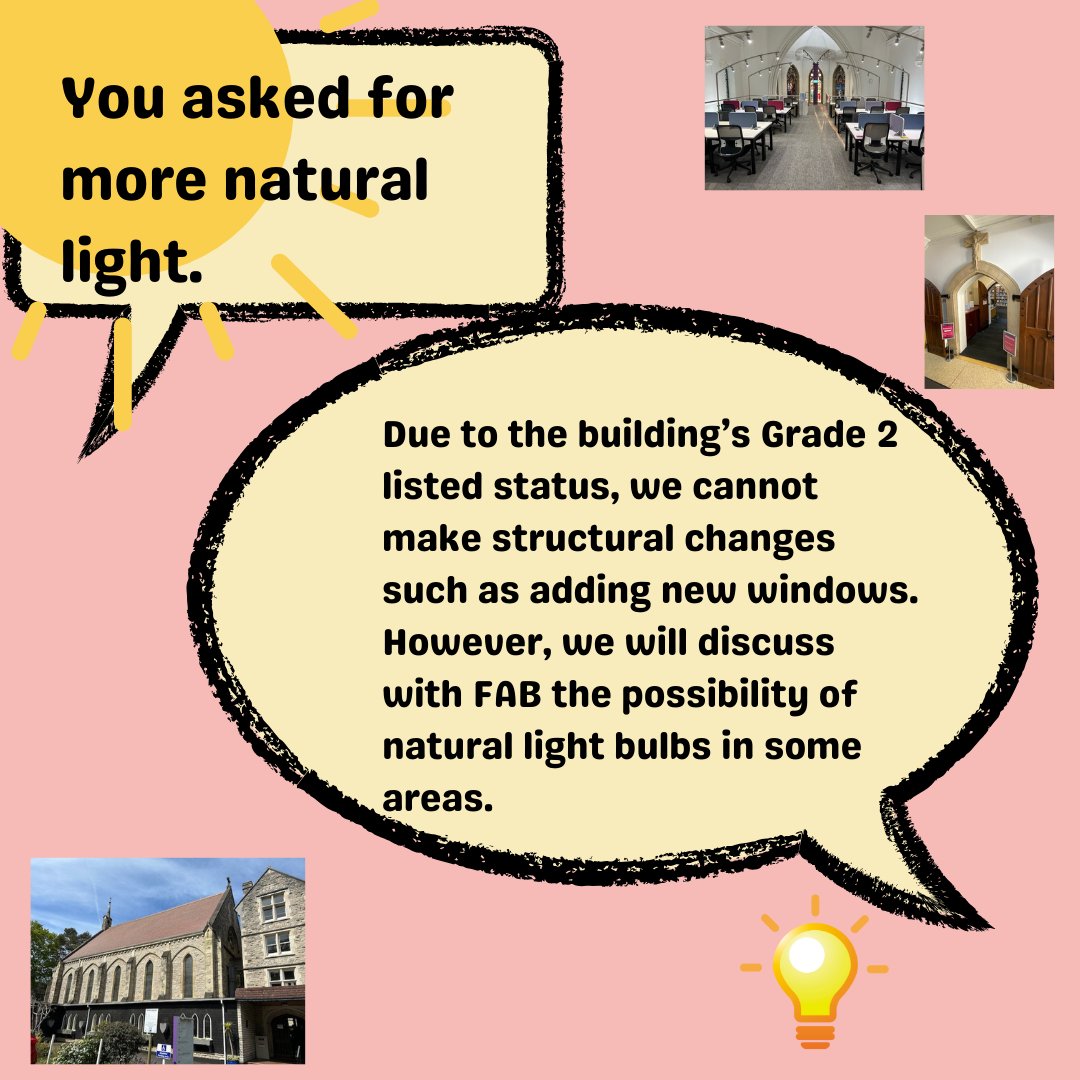 HSULibrary's tweet photo. Here is the first feedback post following our recent Library Love Letters event. Here are some of things we could do to make staff and students love the library more. https://t.co/wNC281HIxV