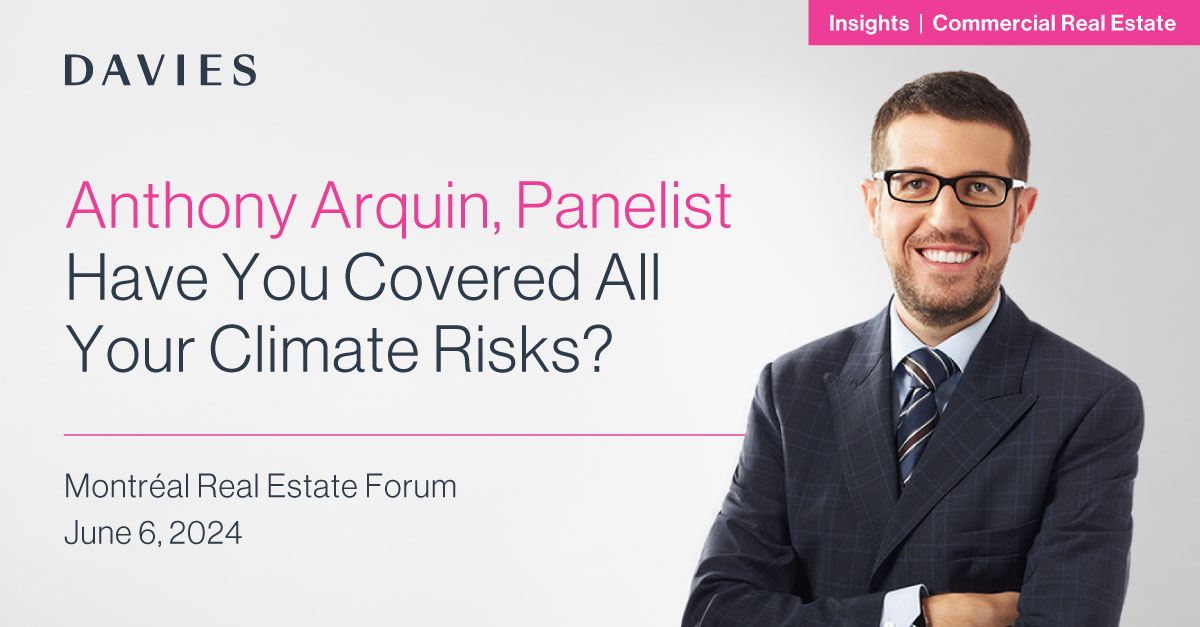 Davies (@_davies_) on Twitter photo Anthony Arquin will be presenting a conference on June 6 on climate risks and their potential consequences on your real estate properties at the <a href="/re_forums/">Real Estate Forums</a> taking place in Montréal.
Register: informaconnect.com/montreal-real-…
#CommercialRealEstateAtDavies #CommercialRealEstate Anthony Arquin will be presenting a conference on June 6 on climate risks and their potential consequences on your real estate properties at the <a href="/re_forums/">Real Estate Forums</a> taking place in Montréal.
Register: informaconnect.com/montreal-real-…
#CommercialRealEstateAtDavies #CommercialRealEstate