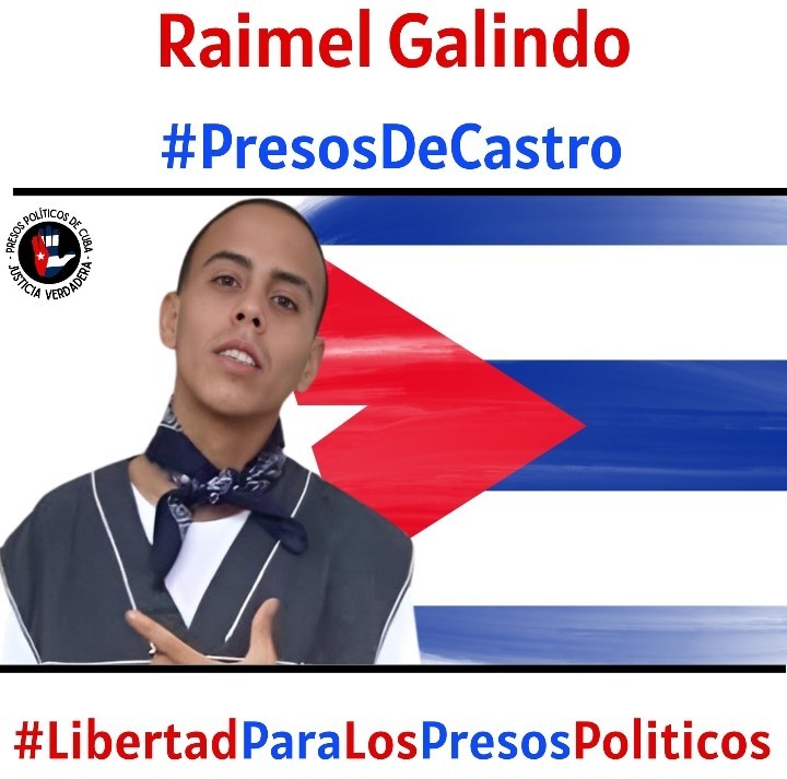 Libertad para Raimel Galindo, preso político del 11J condenado injustamente a 15 años de privación de libertad. Vamos a darle visibilidad. No lo podemos dejar solo. 
#LibertadParaLosPresosPolìticos #AbajoLaDictadura 
#HastaQueSeanLibres #Cuba