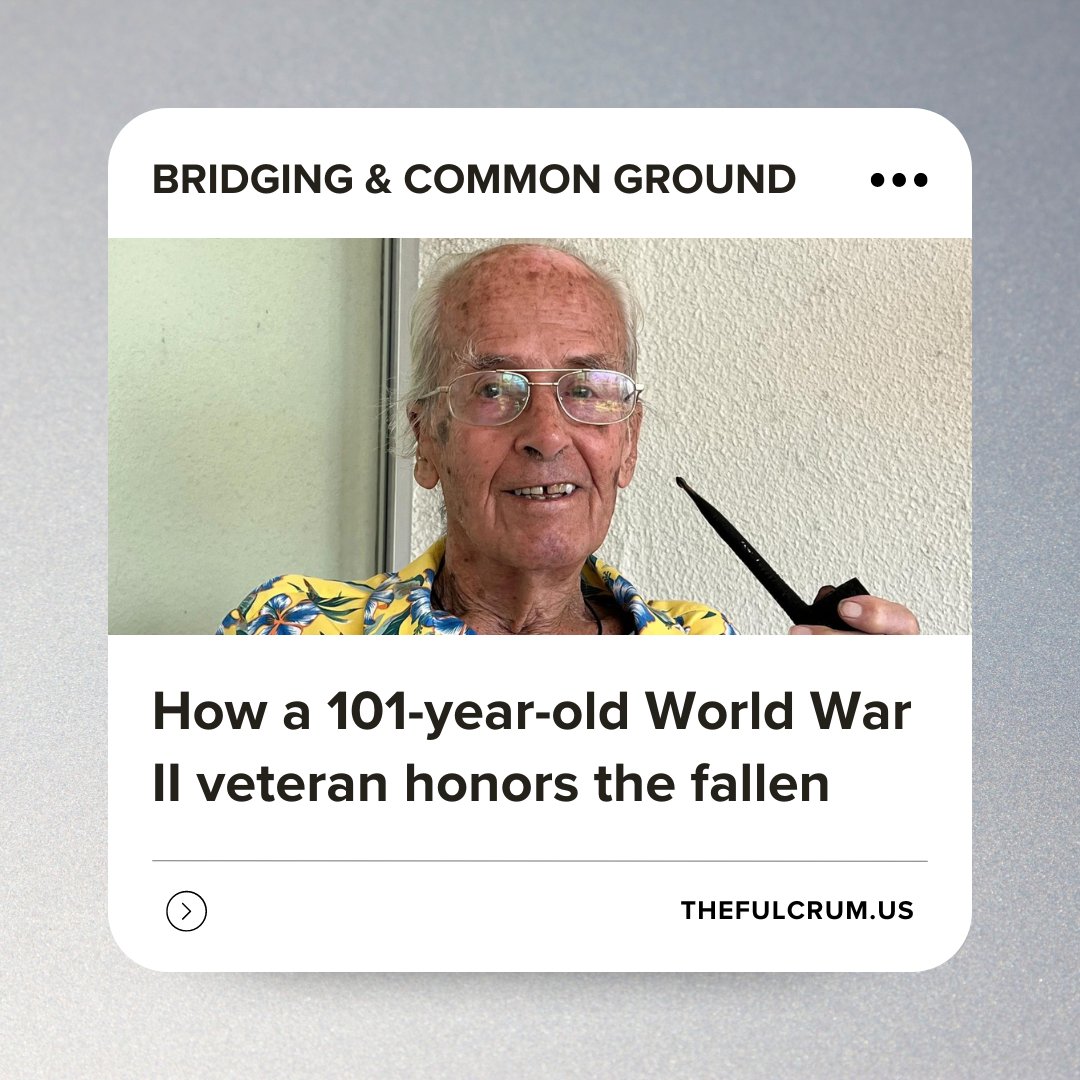 It’s easy to sit on the sidelines and complain about the state of the country, but if we want things to change, we have to answer the call personally. Bill Fichtel talks about what that means to him. Read more: loom.ly/DfLrCbU #thefulcrum #citizenconnect #memorialday