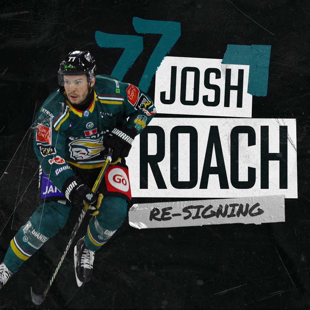 🚨 ROACH RE-SIGNS FOR 2024/25 ✍️ The Stena Line Belfast Giants are pleased to confirm the return of defenceman #77 Josh Roach for the 2024/25 season. Welcome back, Roachy. 🔥 📰 Read more about Josh's re-signing ➡️ bit.ly/JoshRoach2425 #WeAreGiants #GiantsTogether