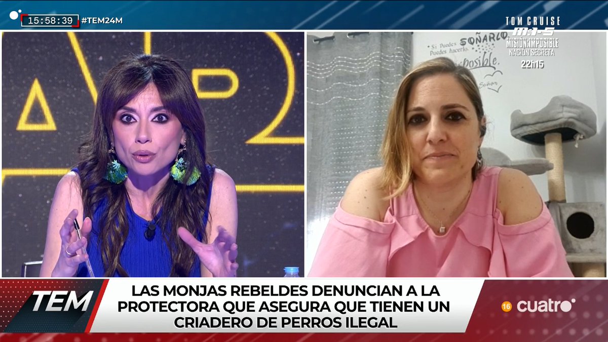 Las monjas rebeldes denuncian a la protectora que asegura que tienen un criadero de perros ilegal. cuatro.com/en-directo/ #TEM24M