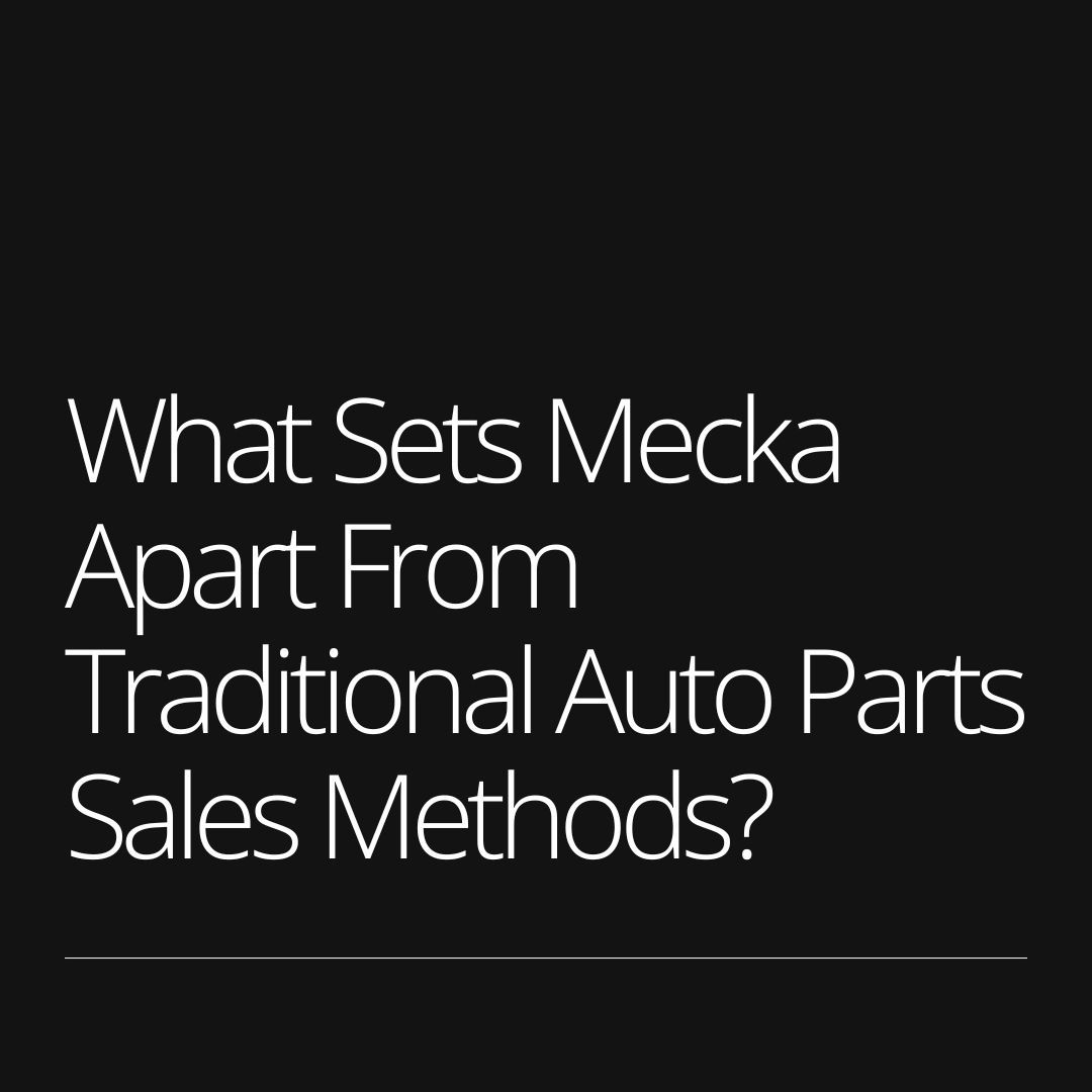 Mecka_Inc's tweet photo. Discover the evolution of auto parts selling, here's what sets us apart:

Automation: Mecka offers seamless integration and automation, reducing manual tasks.

Data Insights: With Mecka, gain access to valuable business intelligence for informed decisions. https://t.co/RcptcYcHoB