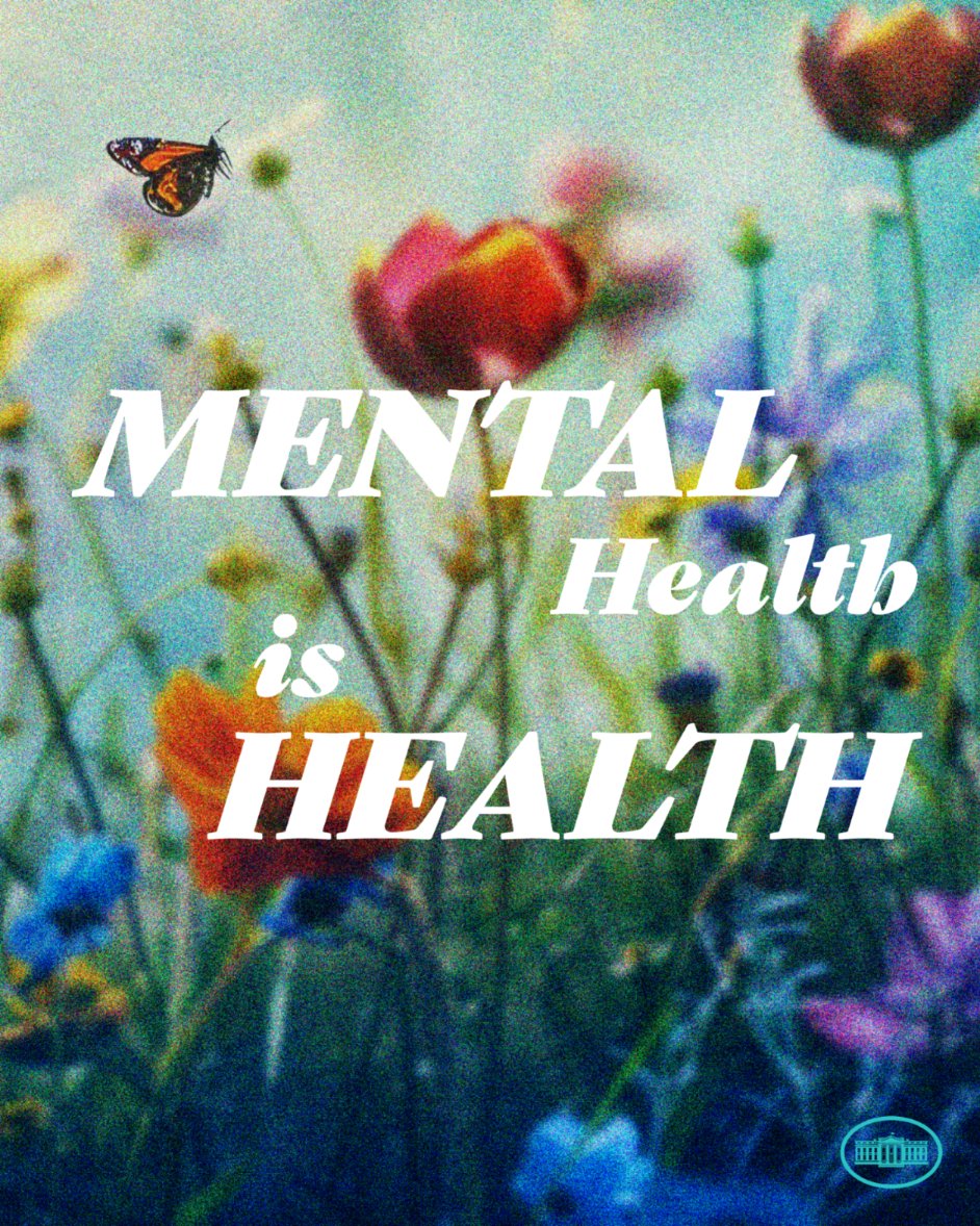 WhiteHouse46's tweet photo. Our Administration will continue to work to make mental health care more accessible and affordable for all Americans. We have your back. https://t.co/Db1zby8DIj