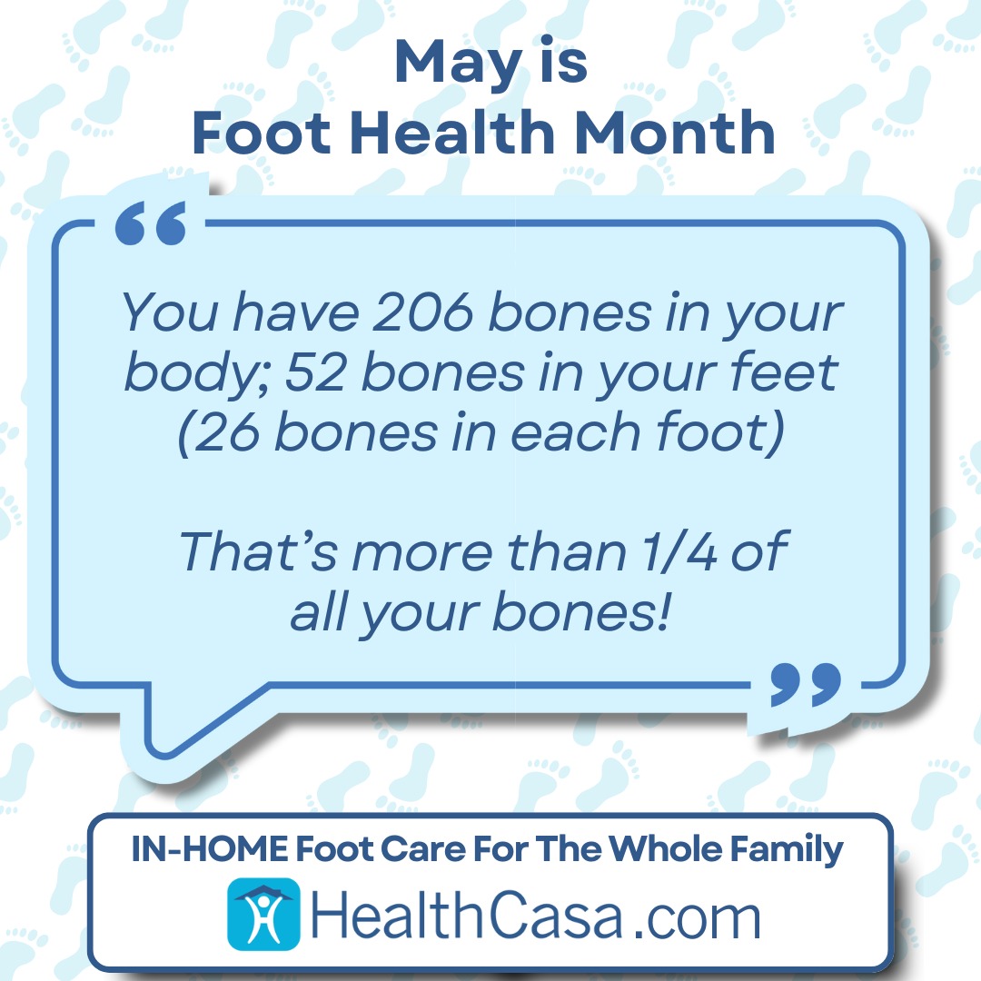 You have 206 bones in your body; 52 bones in your feet (26 bones in each foot)

That’s more than 1/4 of all your bones!

#foothealth #facts #chiropody #chiropodist #podiatry #podiatrist #footcare #plantarfasciitis #orthotics #flatfeet #foot #footpain