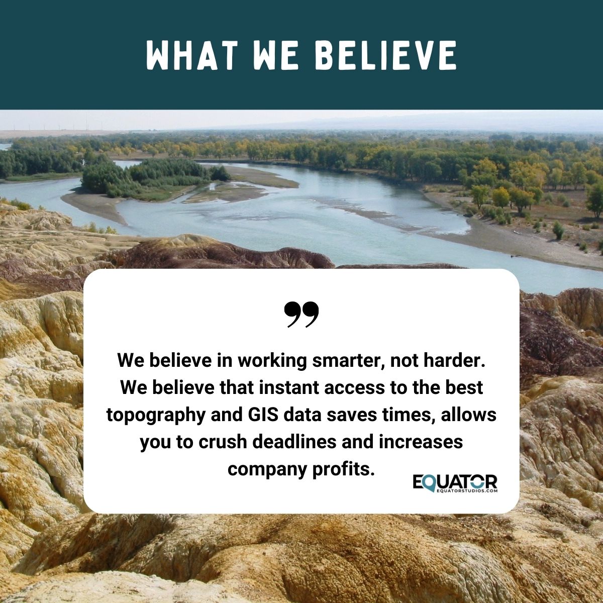 At the heart of every successful endeavor lies a commitment to working smarter, not harder. Instant access to top-notch #topography and #GIS data isn't just a convenience—it's a game-changer. Let's embrace the tools that propel us forward and redefine what's possible. #Equator