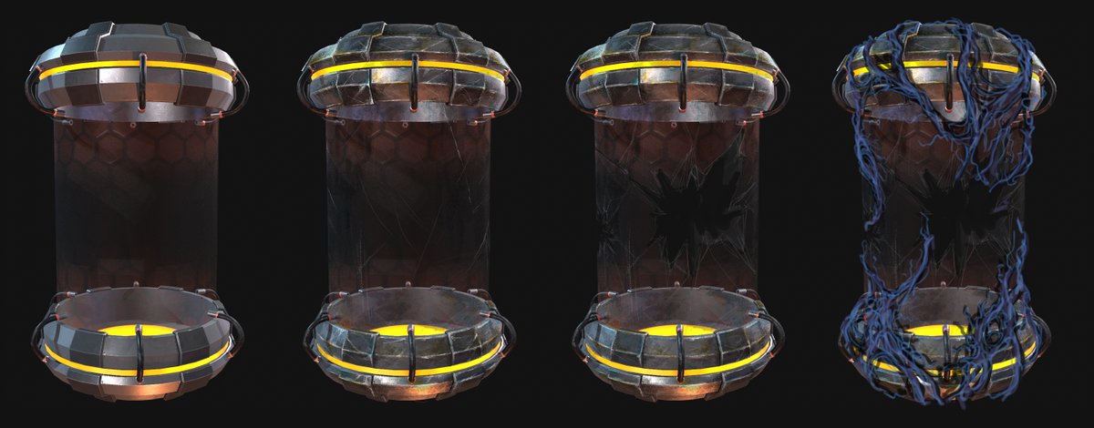 EthernalGS's tweet photo. 🎯NEW PROP UPDATE 

This time one of our favourite props, a capsule polluted by a strange vine !  

What could it be ?🤔

🖌️Artist: @david97torres

#indiedev #fps #prop #gameprop #gameart #FPS #UE5 https://t.co/RlA5O9bqEw
