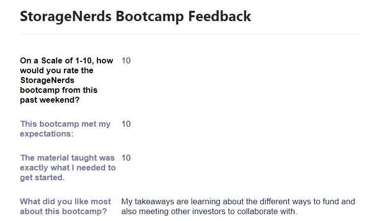 Another weekend of brain dumping on the books. Glad to know attendees appreciated it. #stacyrossetti #bootcamp #selfstorage #entrepreneur #realestate #investment