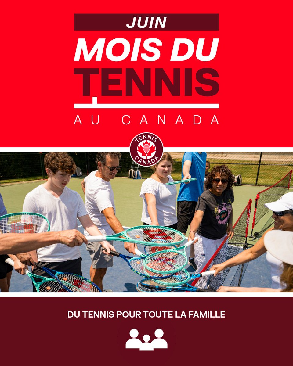 Le tennis, c’est pour tout le monde ! 🎾

Et pour initier les familles à notre sport, on organise de nombreuses activités adaptées pour elles durant tout le mois de juin. 😎

Bougez en famille durant le Mois du tennis au Canada 👉 bit.ly/4dN8wwx