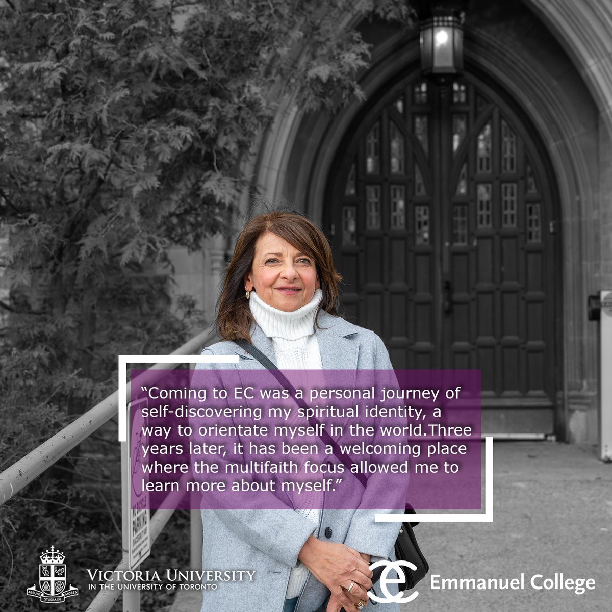 Emmanuel College (@emmanuelcolleg2) on Twitter photo Although she was diagnosed with a rare autoimmune disease a year ago, Mona finished her Master of Theological Studies degree through Emmanuel’s support. Learn more about Mona’s story and the Class of '24 here: vicu.utoronto.ca/news/meet-emma…
#ECGrad2024
<a href="/TorSchTheology/">TorontoSchTheology</a>
<a href="/VicCollege_UofT/">Vic College UofT</a> Although she was diagnosed with a rare autoimmune disease a year ago, Mona finished her Master of Theological Studies degree through Emmanuel’s support. Learn more about Mona’s story and the Class of '24 here: vicu.utoronto.ca/news/meet-emma…
#ECGrad2024
<a href="/TorSchTheology/">TorontoSchTheology</a>
<a href="/VicCollege_UofT/">Vic College UofT</a>