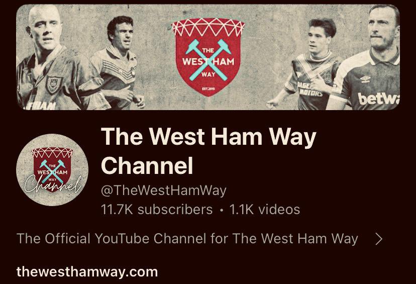 If you’re not a subscriber yet to @WestHamWayCom Channel on YouTube then as a Hammers fan I urge you to do so. We have regular videos & there will be more joining for the new season PLUS giving away 2024/25 WH Shirts to subscribers Subscribe & follow: youtube.com/@WestHamWayCom