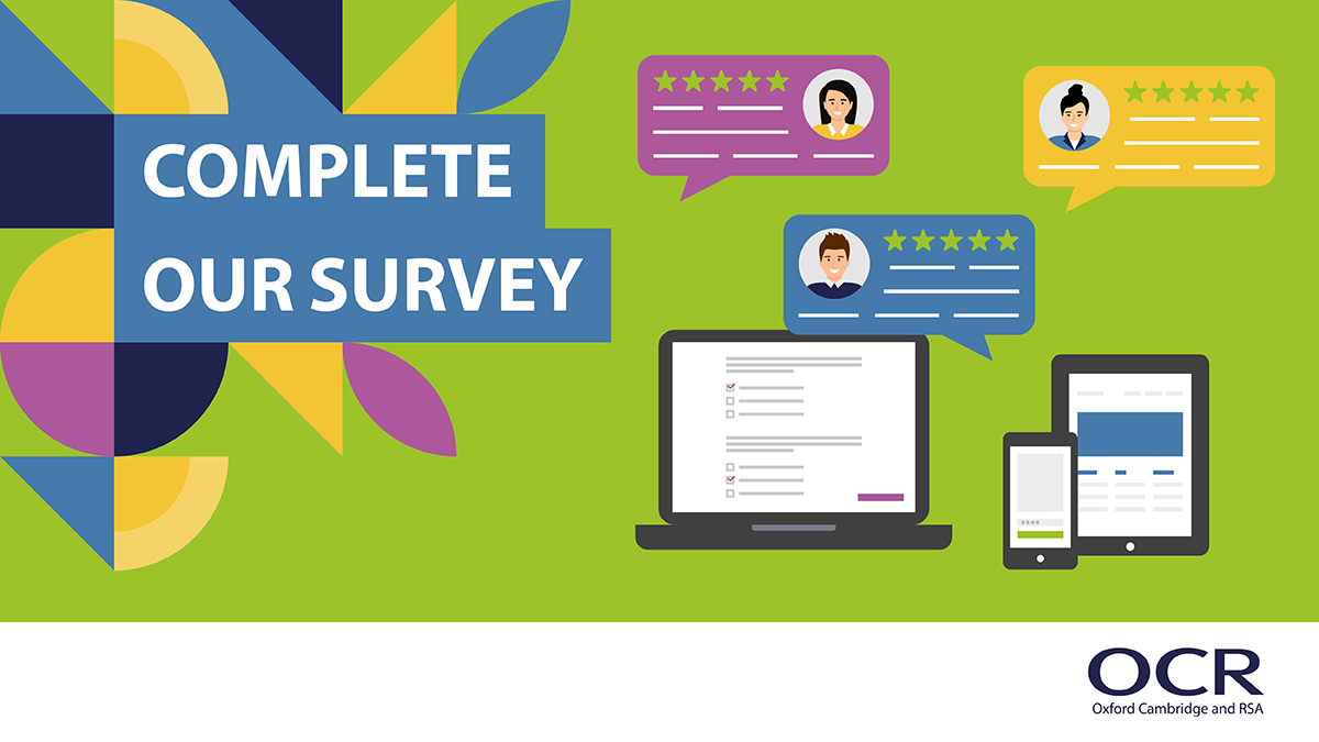 📣 Teachers – we need your feedback! Let us know how this week's exams went in our post-exam survey. Your comments will help us develop, market, support and resource our qualifications now and in the future. And you could win £50 in vouchers: 👉ow.ly/4AqJ50ROt5R