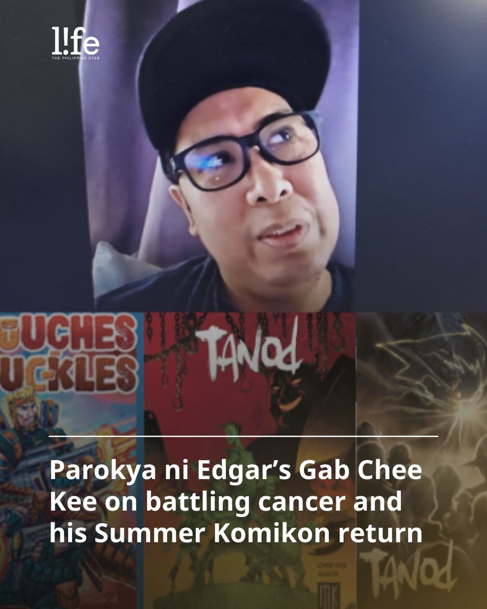 'THERE'S NO TIME LIKE THE PRESENT TO TELL STORIES' Parokya ni Edgar's Gab Chee Kee talks about his return to the comic book scene after his battle with the Big C. READ: tinyurl.com/4ewzw646