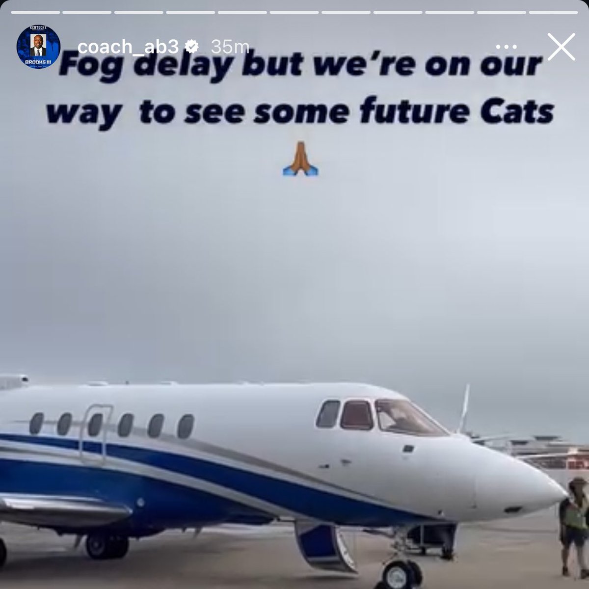 Assistant Alvin Brooks and the rest of the Kentucky staff are on their way to see some “Future Cats” 👀