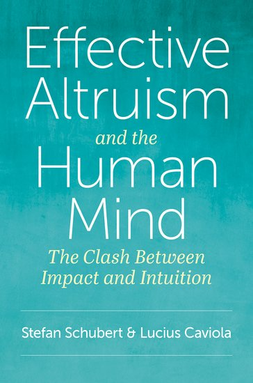 StefanFSchubert's tweet image. Our book on the psychology of effective altruism is now out, freely available on OUP (link below) @LuciusCaviola
In Part I, we explain why most altruism - like donations and volunteering - isn't effective
In Part II, we discuss how to change that
1/13
academic.oup.com/book/56384