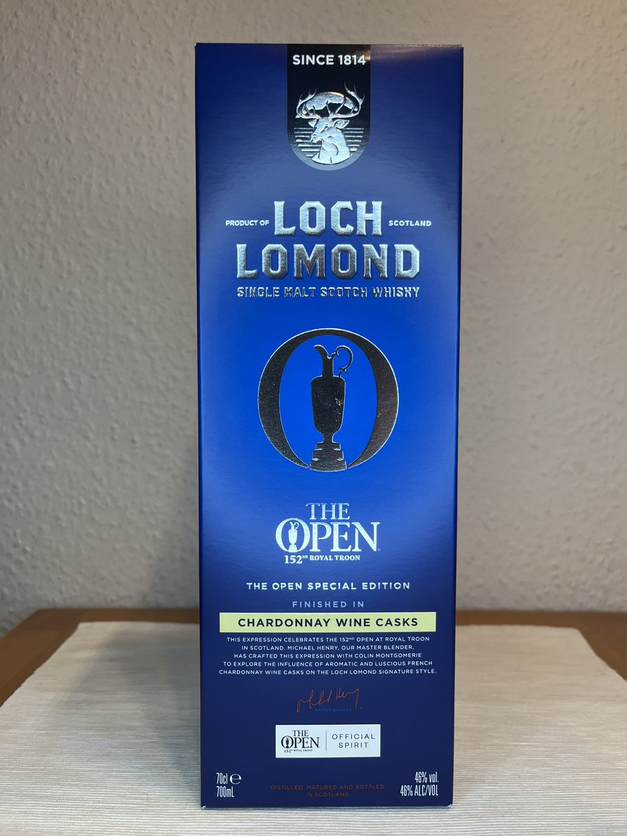 Coming soon for the next WhiskyTime: The @LochLomondMalts ‘The Open’ Special Edition 2024, matured in American Oak and 1st Fill Chardonnay wine casks 🥃 #lochlomond #lochlomondwhisky #whisky #singlemalt #scotch #scotchwhisky #whiskytime #whiskytim #whiskytasting #whiskyweekend