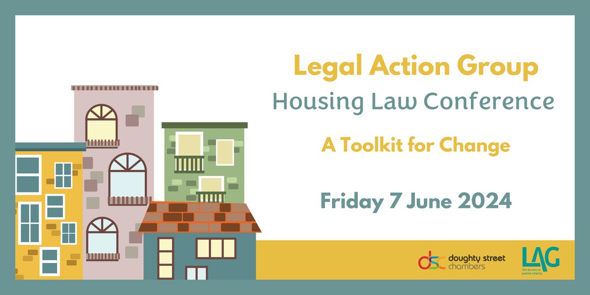 🏡Housing Law Conference - 2 weeks to go!🏡

We will focus on giving practitioners the toolkit they need to fight for change at this vital time. 

For full details of the programme and to reserve a space: eventbrite.co.uk/e/legal-action…