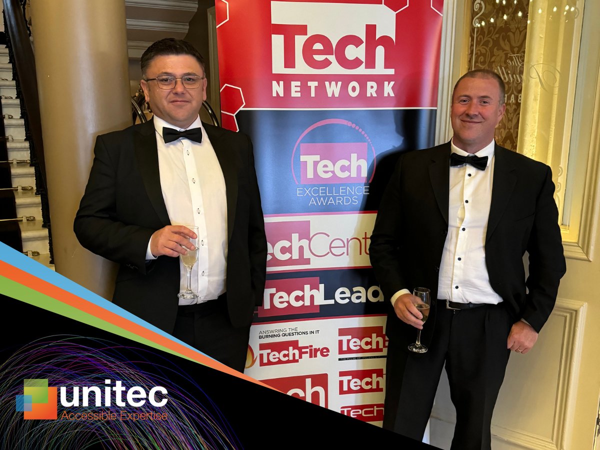 Last night, Unitec IT Solutions Ltd. had the privilege of attending the national ICT Excellence Awards, a celebration of the finest in the technology sector which was held in the Royal Marine Hotel in Dun Laoghaire. 

#ictexcellenceawards #unitec #innovations #ManagedServices