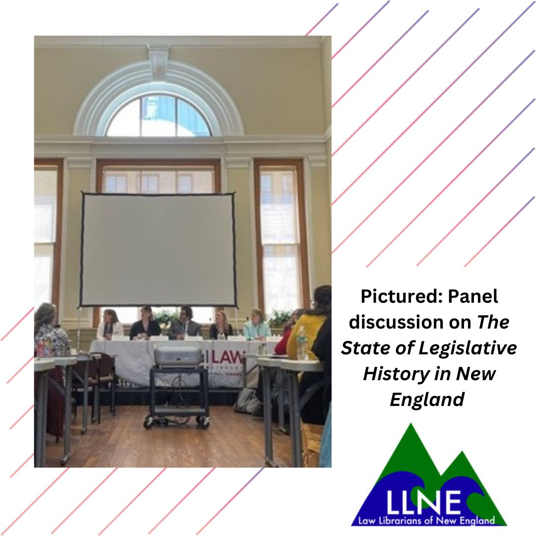 Last month, our Legislative Reference Librarian attended the Law Librarians of New England spring conference. In this blog post, she shares her experience attending and participating in a panel discussion: ow.ly/LQRo50RSMIG