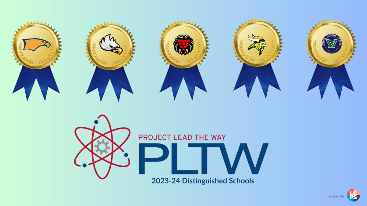 LCPSOfficial's tweet image. Five LCPS high schools have been named Project Lead The Way (PLTW) 2023-24 Distinguished Schools for their commitment to increasing student access, engagement and achievement in Computer Science, Biomedical Science and Engineering. Details: lcps.pub/4dU3Tkk
 #PLTW @PLTWorg
