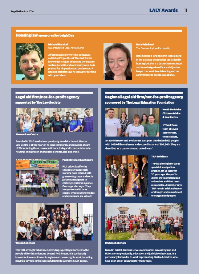 Rights defenders assemble!🦸‍♂️🦸🦸‍♀️👊✊ Here's a sneak preview of June @LegalActionMag's article rounding-up of our 🌟AMAZING🌟 #LALY24 finalists 🤩😍