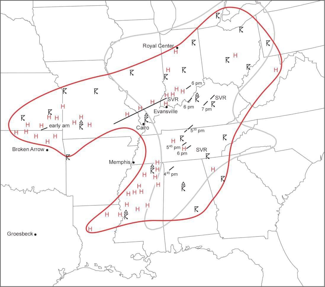 HISTORY OF CATACLYSMS 🔄 ⏳ 🔄 'THREE STATE TORNADO' ↖️ The longest-lasting deadly tornado in human history is the so-called three-state tornado. It occurred on March 18, 1925 and passed through the states of Missouri, Illinois and Indiana, traveling 350 kilometers and