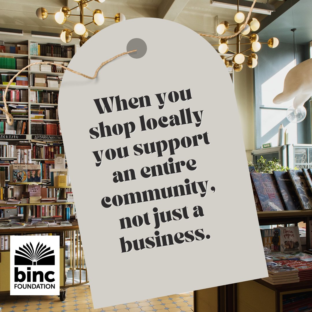 BincFoundation's tweet photo. "When you shop locally you support an entire community, not just a business."

May is National Small Business Month, reminding us all how important local, small businesses are to the economic and cultural health of our communities.

#ShopSmallShopLocal https://t.co/hGR5Br1ZWP