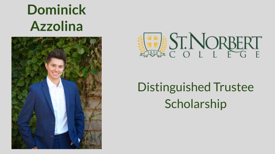 Congratulations Dominick!