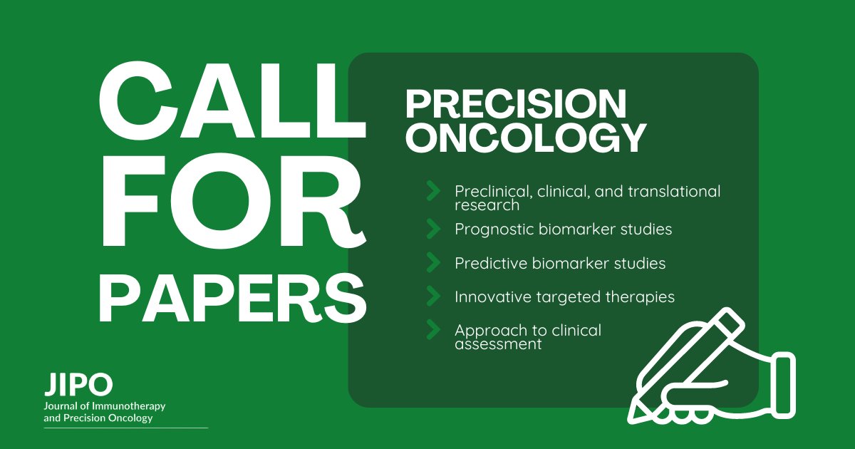 Want to see your work published in #JIPO? We are seeking papers on #immunotherapy, #precisiononcology, and more. Submit your paper: loom.ly/5oDclVA @InnoJournals @OncologyNetwork