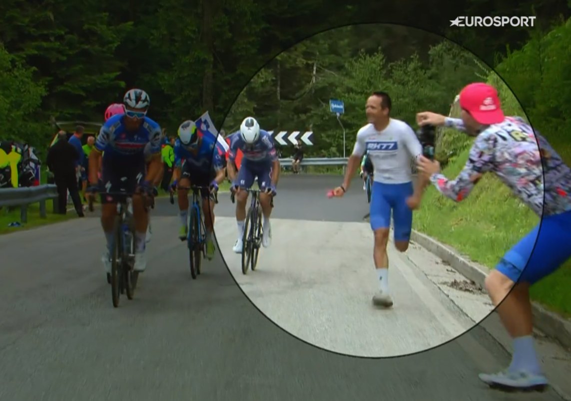 saddleblaze's tweet photo. Johnny Hoogerland - the Bull of Beveland! #Giro107 https://t.co/XA9U4etGFv