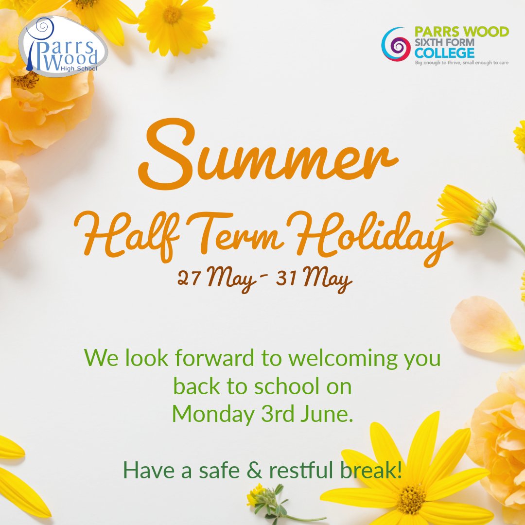 School is closed for the summer half-term. Click here for links to advice and support while school is closed. bit.ly/pw-safe