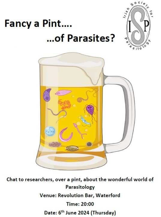 ISP (@isparasitology) on Twitter photo Looking forward to all things parasite related in Waterford on June 6th - please join us to learn more about these fascinating creatures!!
<a href="/SETU_Research/">SETU_Research, Innovation and Impact</a> Looking forward to all things parasite related in Waterford on June 6th - please join us to learn more about these fascinating creatures!!
<a href="/SETU_Research/">SETU_Research, Innovation and Impact</a>