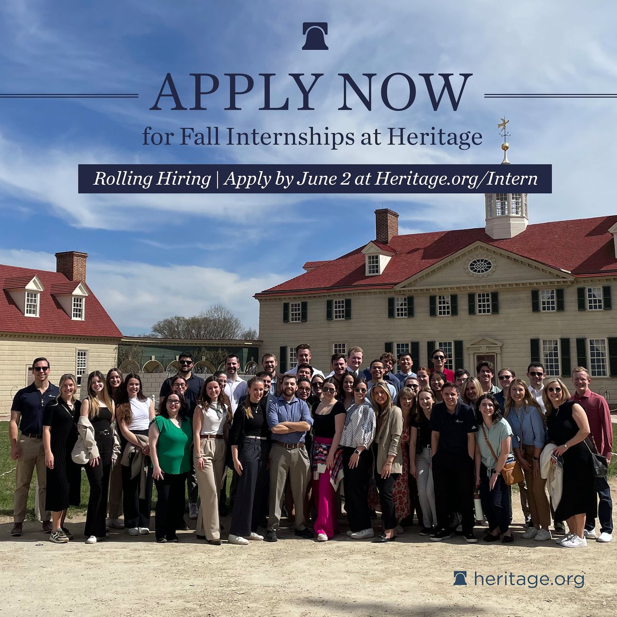 The Heritage Foundation’s Young Leaders Program is hiring now for its Fall 2024 class! Interns will be based in Washington, D.C., and paid $15/hour. Hiring is on a rolling basis, and applications are due by June 2. Apply today. 👇 heritage.org/young-leaders-…