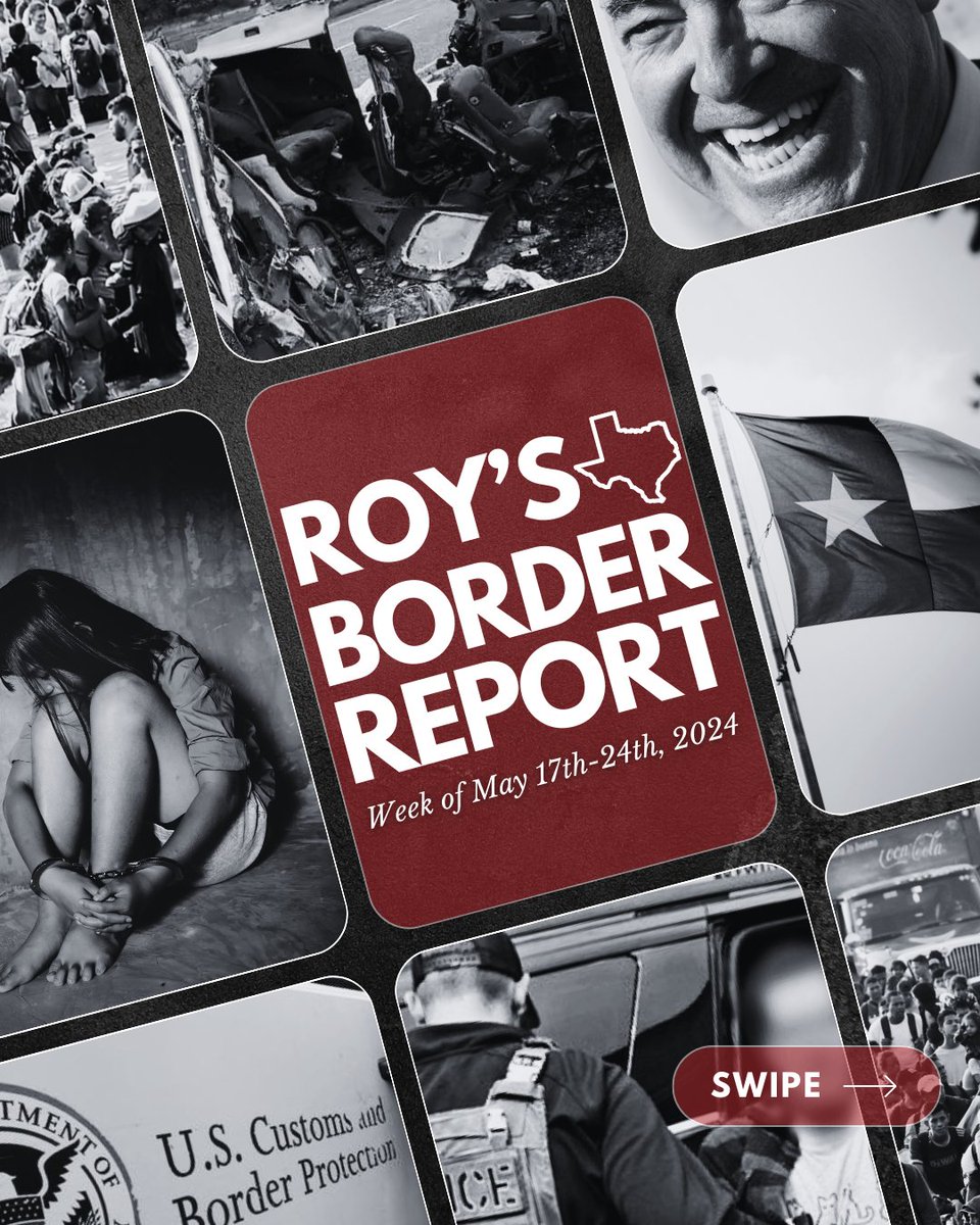 Roy’s Border Report provides weekly updates on the chaos from the southern border crisis and its impacts on Americans. As Biden leaves the southern border in shambles, here’s the mayhem that occurred this week ⤵️